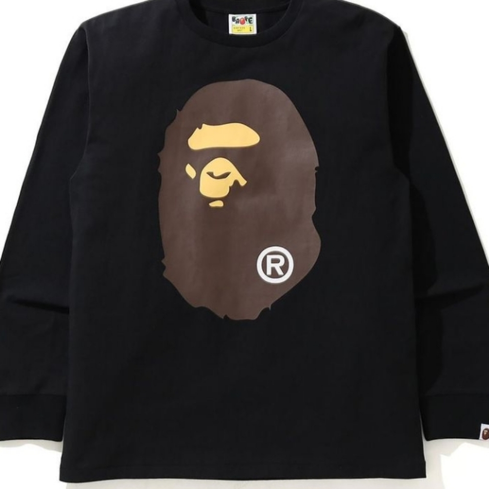 A Bathing Ape Big Head L/S Tee